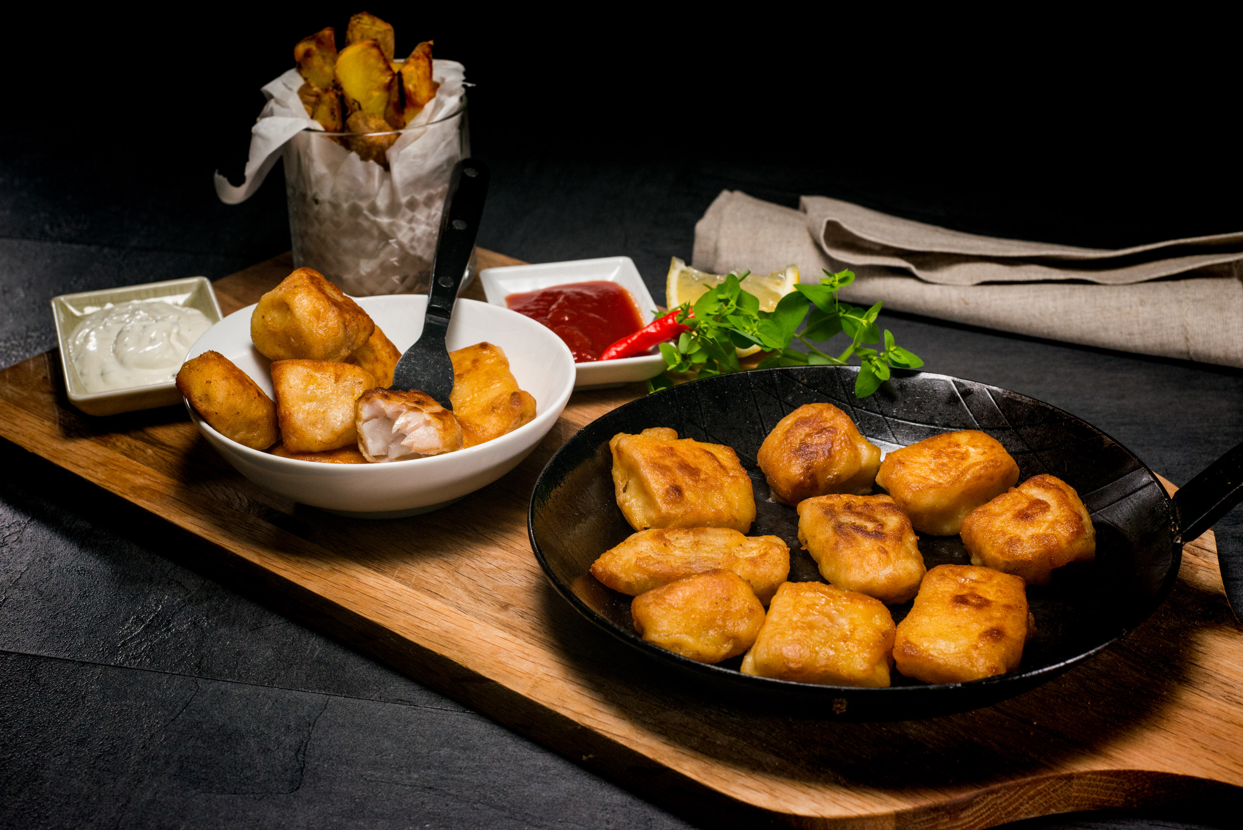 Kibbelinge Alaskaseelachs paniert 6kg Kibbelinge Alaskaseelachs paniert 6kg