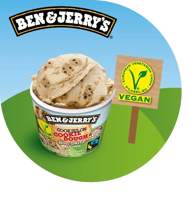 B&J Cookies on Cookie Dough Vegan 12x100ml