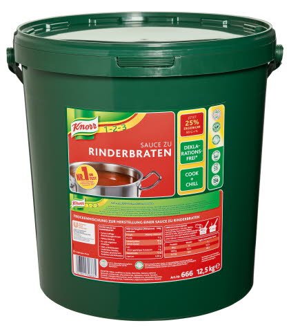 KNORR Sauce zu Rinderbraten 12,5Kg Eimer KNORR Sauce zu Rinderbraten 12,5Kg Eimer