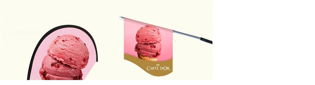 Carte D'Or Positionsfahne mit Wandhalterung
