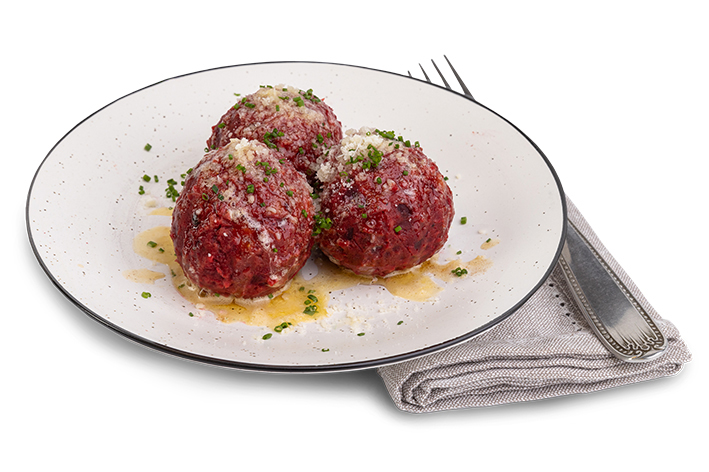 Pan Rohnenknödel/Rote Beete Knödel 84x75g Pan Rohnenknödel/Rote Beete Knödel 84x75g