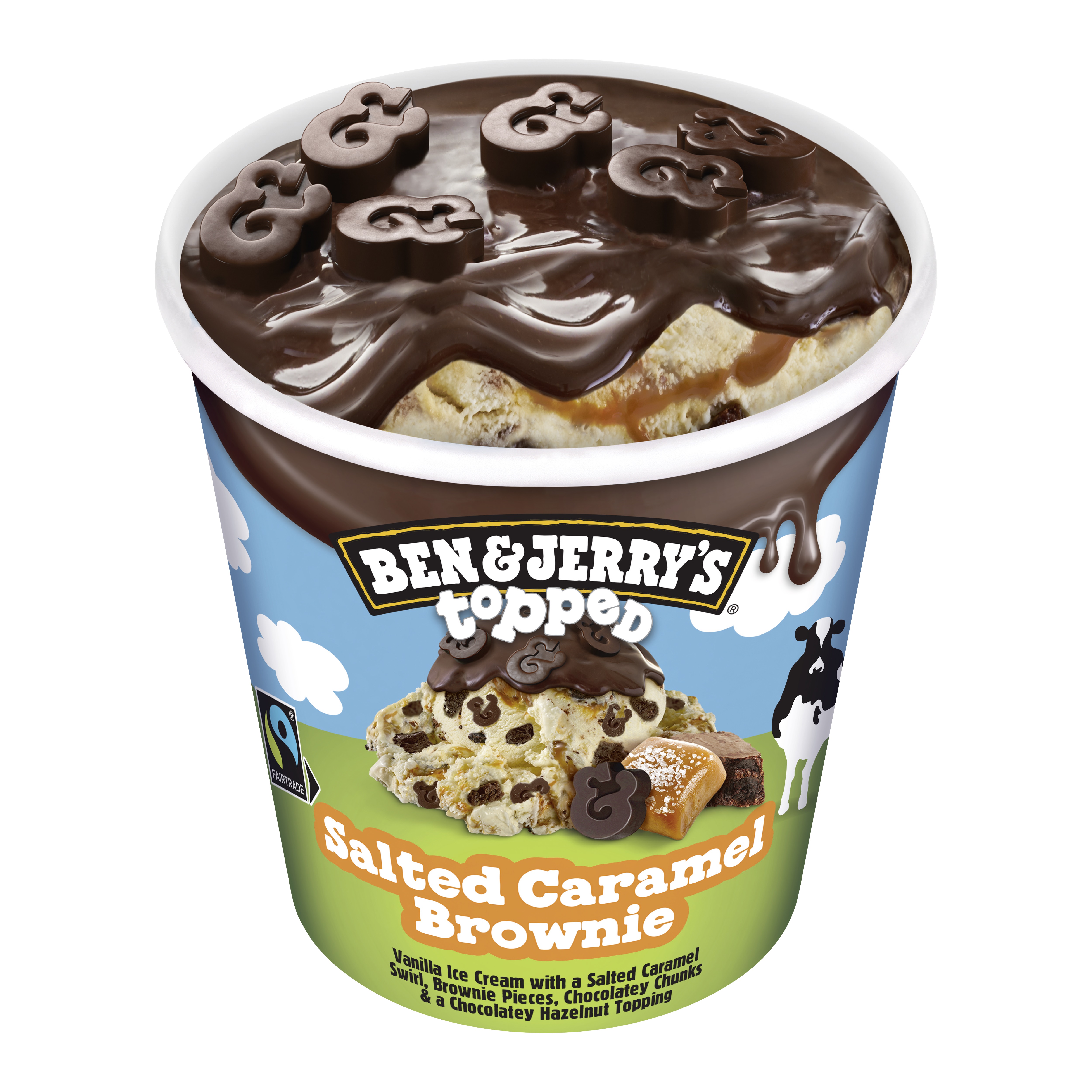 B&J Topped Salted Caramel Brownie 8x438ml
