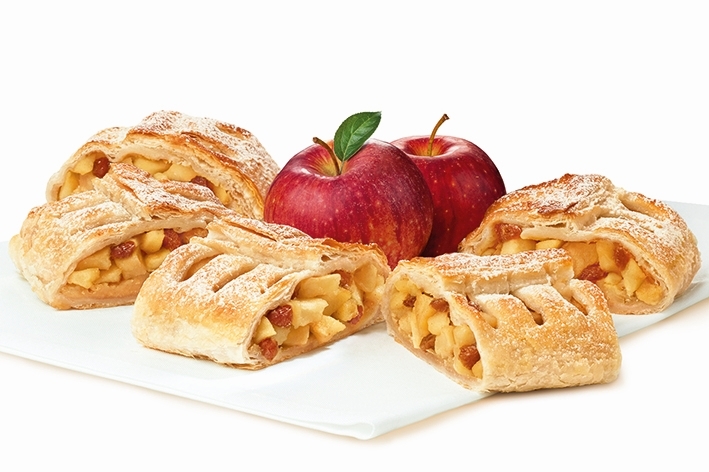 Pan Apfelstrudelschnitten aus Blätterteig 20x110g Pan Apfelstrudelschnitten aus Blätterteig 20x110g