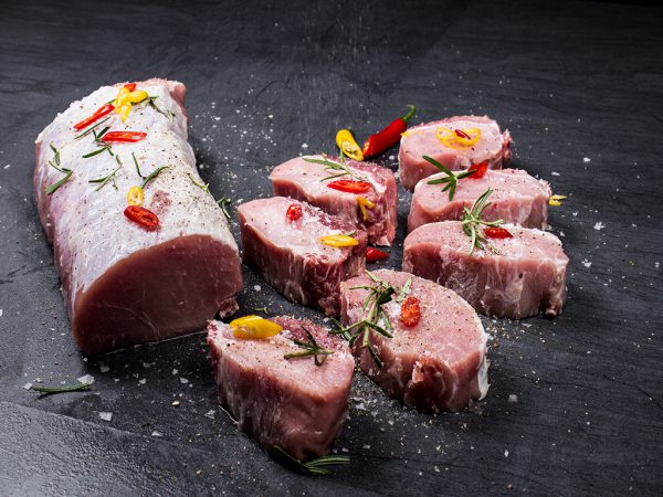 Schweinelachs ohne Kette