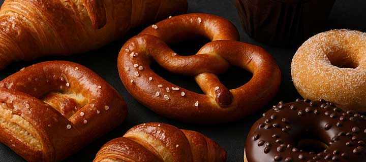 Croissants Laugen- Süßgebäck und Co