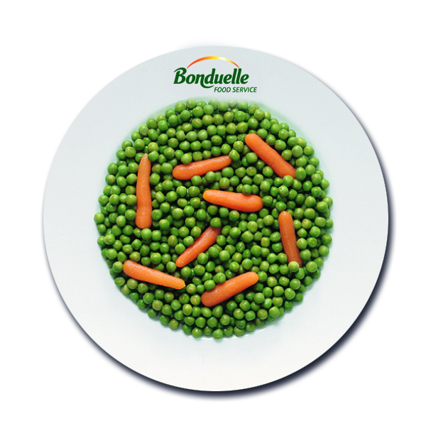 Boduelle Erbsen mit Fingermöhrchen Boduelle Erbsen mit Fingermöhrchen