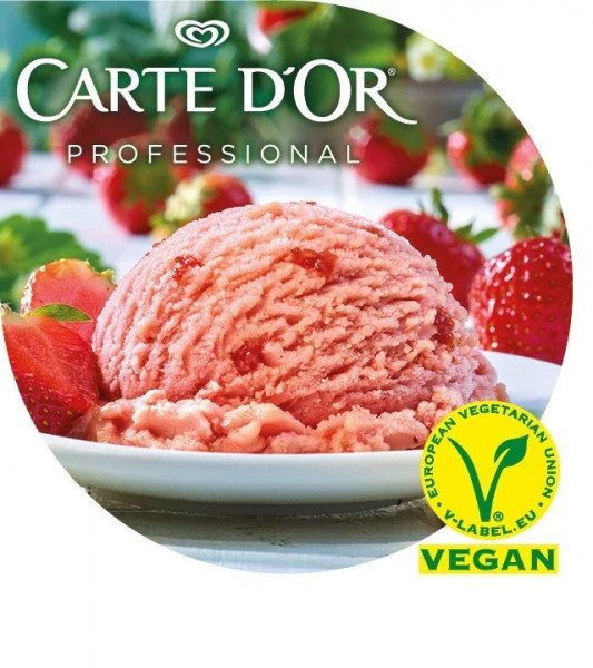 Wanne Erdbeer Sorbet Carte D'or 2x2,4l