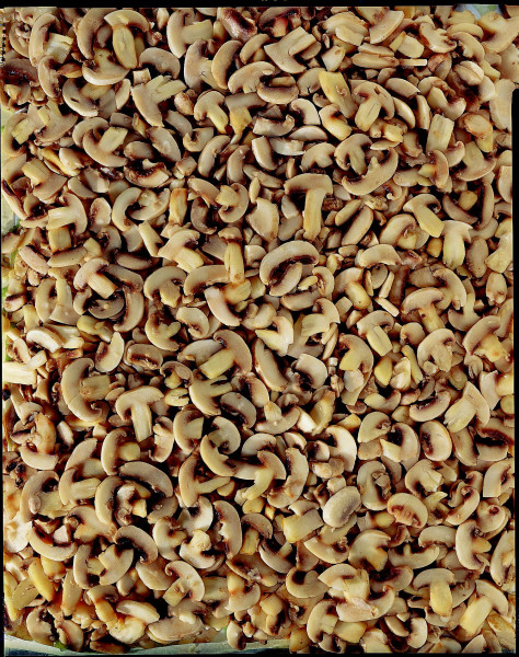Champignons geschnitten