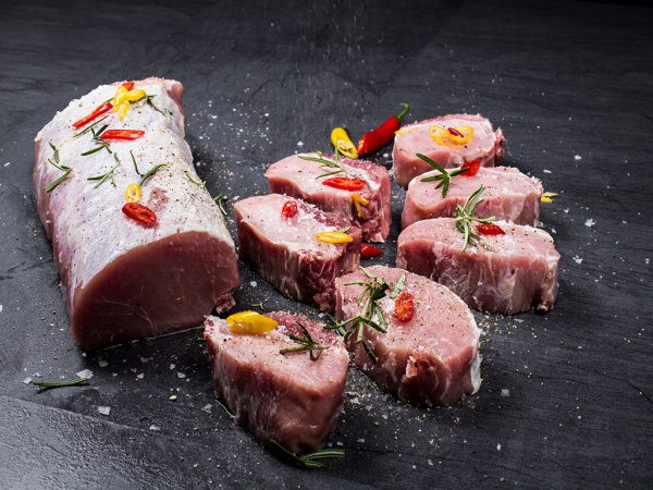 Schweinelachs ohne Kette