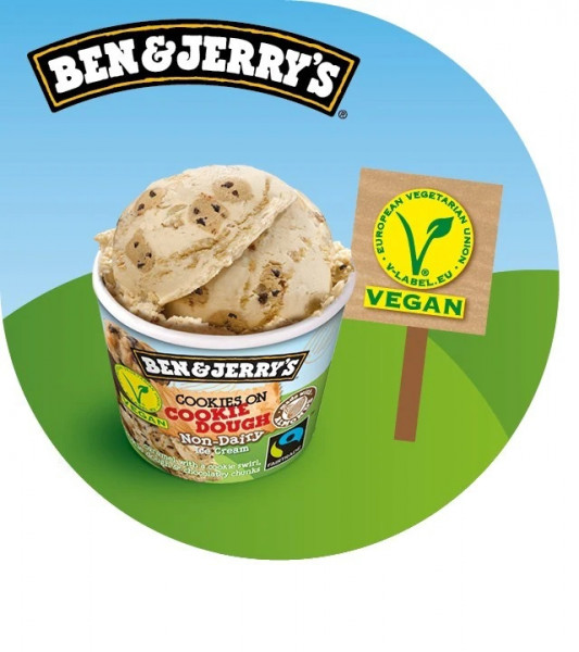 B&J Cookies on Cookie Dough Vegan 12x100ml